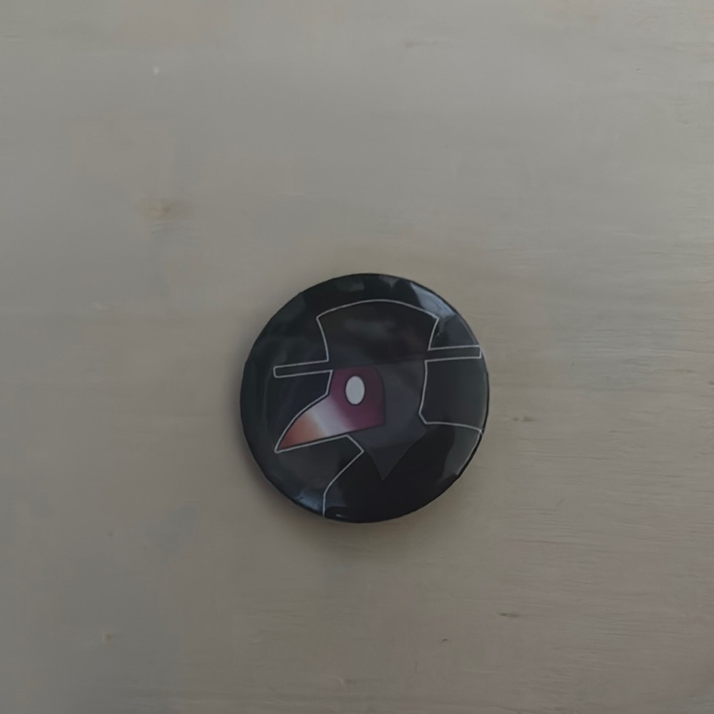 Lesbian flag Plague Doctor Pin
